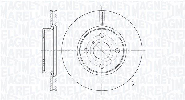 MAGNETI MARELLI Тормозной диск 361302040590